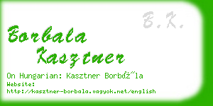 borbala kasztner business card
